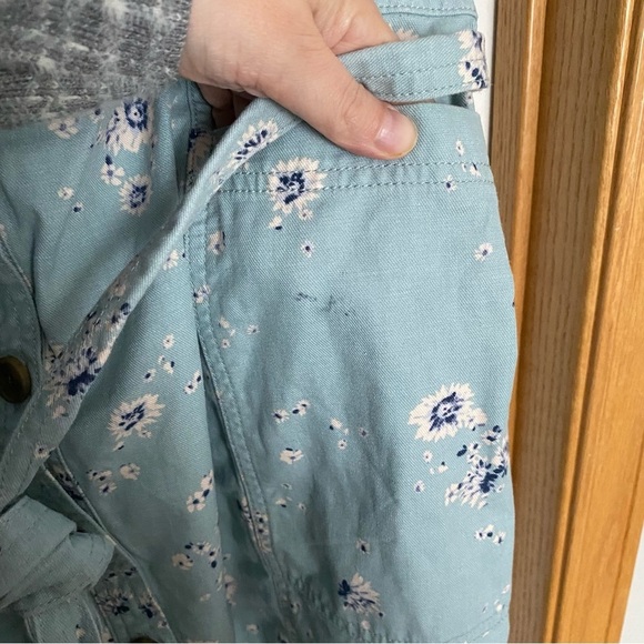 Gap Blue Floral Printed Belted Jumper Size 18 - Picture 3 of 10